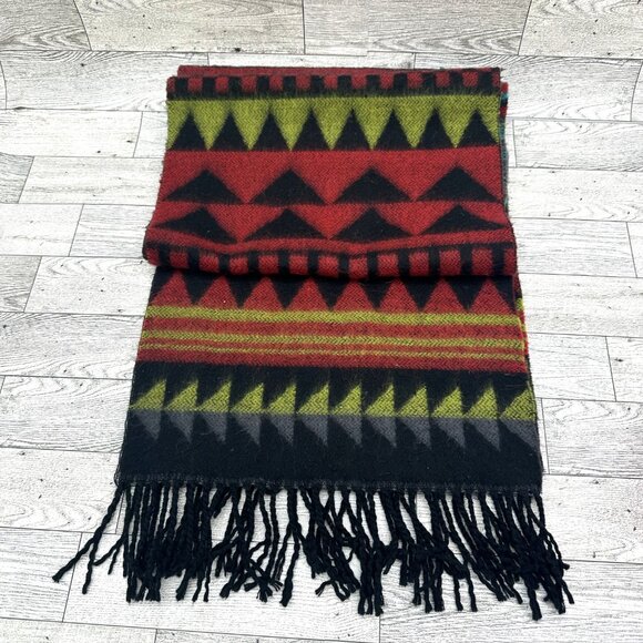 100% Cashmere Made in Scotland 11.5" x 63" Scarf (Blue Red, Black, Purple) - Picture 4 of 8